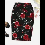 Falda de lápiz floral *