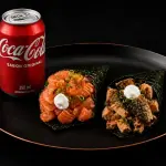 Temaki salmão + salmão skin+coc