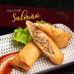 Harumaki salmão grelhado 2 unidades