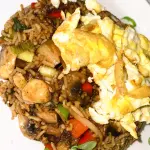 Arroz Chaufa met kip o vegie
