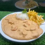 Strogonoff de Camarão