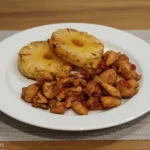 Iscas de frango ao mel e limão