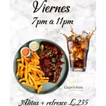 VIERNES Alitas + refresco