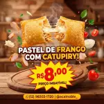 Pastel de frango com catupiry
