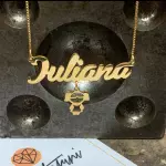 Colar Personalizado Pingente Dourado