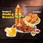 COMBO 5 - ASADO Y BROASTER + GASEOSA 2.5 Lts