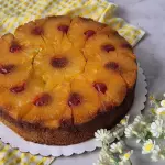 Torta volteada de piña