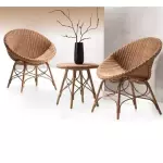 Set de 2 Silla Ratán Kerria mas mesa