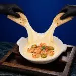 QUESO FUNDIDO CON CAMARON
