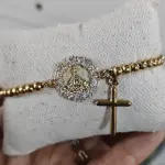 Pulsera Virgen del valle con cruz