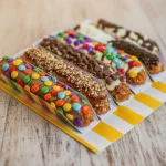 5 CHURROS GOURMET RECHEADO COM 2 RECHEIOS