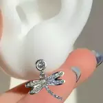 Aros plateados libélula