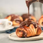 Croissant de chocolate