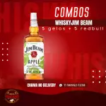 Combo Jim Beam Maçã Verde C/ RedBull