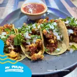 TACOS DE CHICHARRÓN DE PULPO Y ATUN