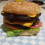 hamburguesa doble de res