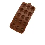 Molde silicone corazon Diam  15 cav