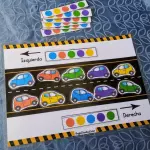 Autos de colores Izquierda y Derecha