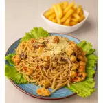 Pasta con Pollo y Champiñones