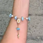 Denario en Larimar y Nácar