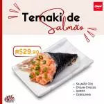 Temaki salmão cru