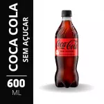 COCA COLA SEM AÇUCAR 600ML