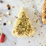 Cheesecake chocolate blanco y pistache