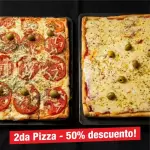 Pizza 2da al -50% off