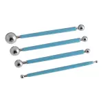 Bolillos Set de 4 Acero Inox Ateco