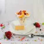 Duraznos con crema