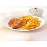 Filé de Frango Grelhado com Arroz e Fritas