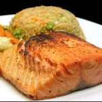 Teppan de salmão grelhado