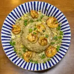 Chaufa con langostinos