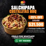 Salchipapa Costillitas BBQ PROMO