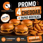 4 CHEDDAR CON PAPAS