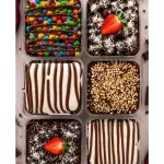 Fatias de bolo gourmet