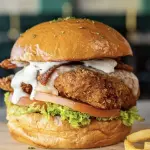 Crunchy Salmon Burger