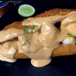 Torta ahogada de camarón