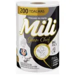 Papel toalha mili gran chef 200fls