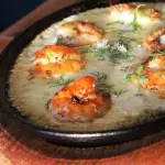 Queso fundido con Camarones 300 grs.