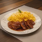Lomo fino en salsa de El Jardín