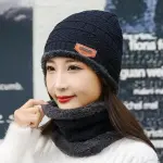 ❄️🔥 Set  negro  Gorro y bufanda