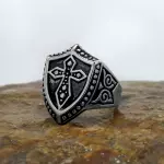 Shield Cross Ring