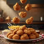 4 PIEZAS + PAPAS