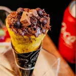 Cone Pizza Doce Kit Kat com Nutella