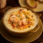Crema de camarones