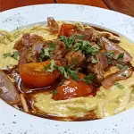 Spaghetti Huancaína C Cerdo Saltado
