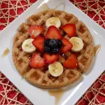Wafles con Fruta