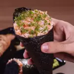 Temaki salmão filadelfia