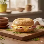 Bagel gratinado